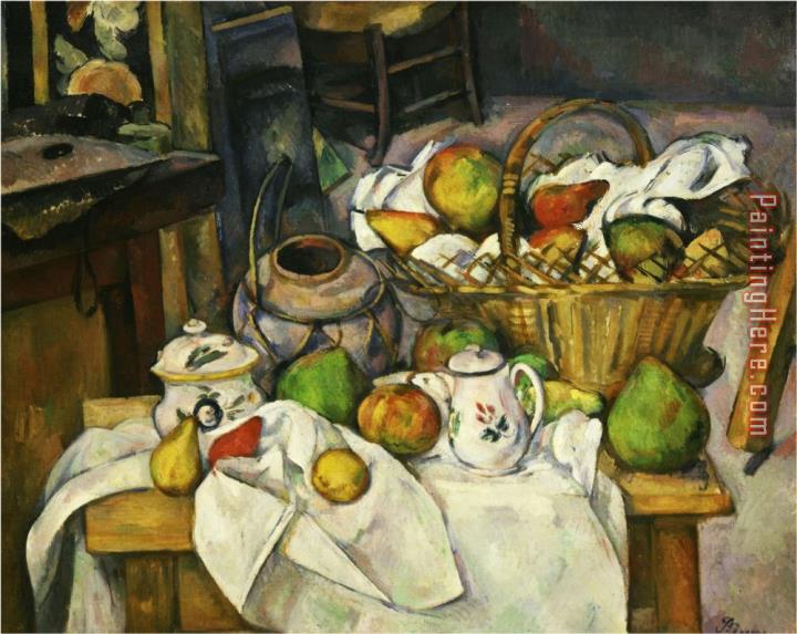 Paul Cezanne Nature Morte Au Panier 1888 90 Still Life with Basket